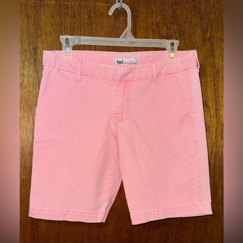 LEI Pink Bermuda Shorts ~ Size 5 ~ Y2K